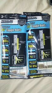 TOGGLER Heavy Duty ( 1/4&#039; )Toggle Bolts ( pack of 2 )