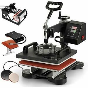 SHZOND Heat Press Machine 12 x 10 Inch 360 Degree Swing-Away Heat Press (5IN1)