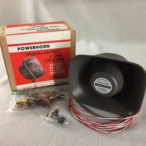 Radioshack Realistic 40-1244A Powerhorn 4&#034; Waterproof Speaker 5 Watts 8 Ohms