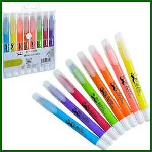 No Bleed Gel Highlighter Bible Highlighters Assorted Colors Pack Of 8