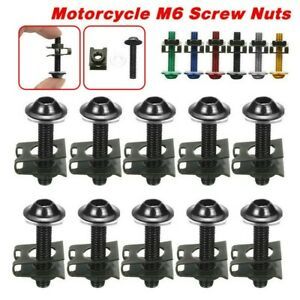Motorcycle Bolts Spring Nuts Set Spire Clips 6061 Billet Aluminum Hot sale