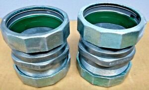 2 1/2&#034; EMT/RIGID COMPRESSION COUPLING LOT OF 2