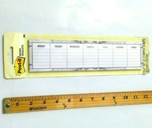 NEW POST IT 3M Weekly Marble Calendar Schedule To-Do List Large Long Pads NEW