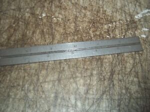 BROWN &amp; SHARPE PROVIDENCE RI USA TEMPERED No.4 6&#034; LONG 2 SIDED STEEL METAL RULER
