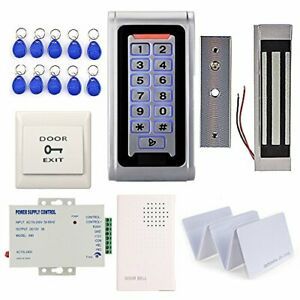 Waterproof Metal RFID Keypad Door Entry Systems &amp; 350lbs Electric Magnetic