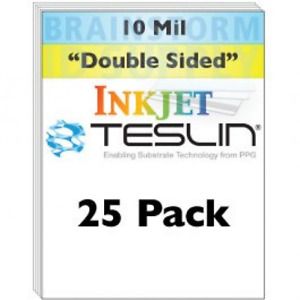 Inkjet Teslin Synthetic Paper - 25 Sheets 25 Pack, White