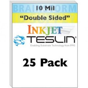 Inkjet Teslin Synthetic Paper - 25 Sheets 25 Pack, White