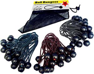 Strapright Premium Ball Bungee Cords - 60 Pack With 3 Sizes | 5.5&#034;, 4.7&#034;  3.5&#034;