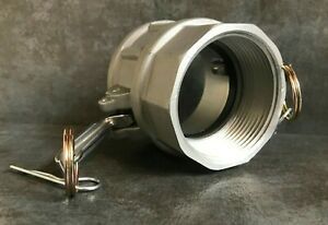 Moon American Aluminum Type D, Adapter, 2.5&#034; Female CamLock X 2.5&#034; F.NPT - NEW