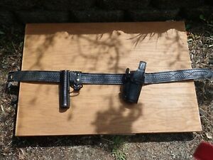 Safariland Buckleless 32&#034; Duty Belt, 070-383 Glock 20 21 Holster, Bianchi #32A