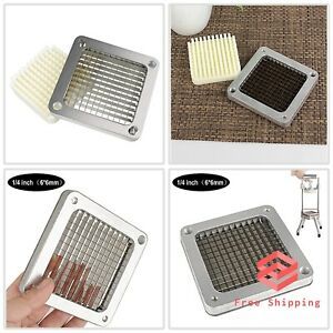 French Fry Cutter Plate Blade Frames For Restaurant Vegetable Fruit Chopper 1/4&#034;