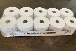 10 Rolls 2.25&#034; x 165 FT Printer Receipt Cash Register Paper White
