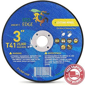 Eco  Edge  5 - Pack  3 - Inch  Cut  off  Wheel :  Size  3 &#034; X0 . 040 &#034; X3 / 8 &#034;