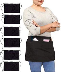 Waitress Server Waist Apron Durable and Comfortable Fabric Perfect for Domestic