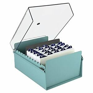 Acrimet 5 X 8 Card File Holder Organizer Metal Base Heavy Duty AZ Index Cards...