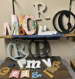 Crafting 23 Great Collection Wooden Letters See Photos For Measurements