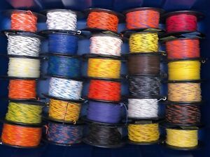 PWC 24AWG Stranded Hookup Wire 500&#039; Spool 300V UL1007/1569 120+ COLORS! READ