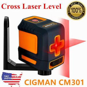 CM-301 Red Line Cross Laser Level 15m/50ft Self-Leveling for Interior DIY Design