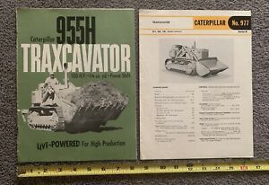 PAIR OF VINTAGE CATERPILLAR TRAXCAVATOR BROCHURES - BULL DOZER TRACTOR