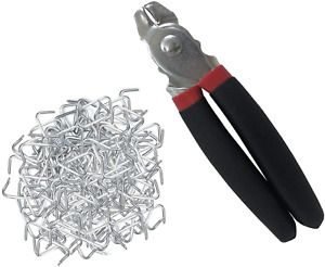 Black Straight Hog Ring Pliers Set  200pcs Galvanized Hog Rings – Upholstery In