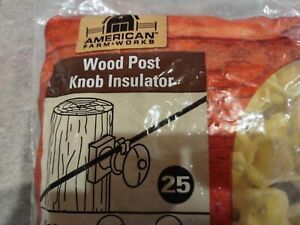 American Farm Works WOOD POST KNOB INSULATOR and CORNER POST INSULATOR - NEW