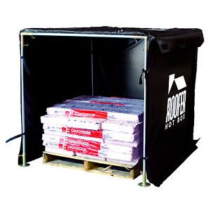 Roofers Hot Box Heats Shingles in Cold Weather, Heat Equipment, Adhesive &amp; Tools
