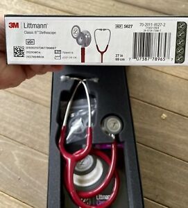3M Littmann Classic III Stethoscope 5627 - Red BRAND NEW