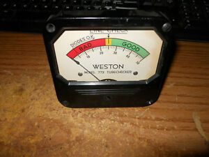 weston 773 Tube tester  panel meter