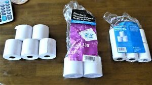 Lot of 14 NCR - STAPLES PAPER ROLLS FOR CALCULATORS ADDING MACHINES 2 1/4&#034;