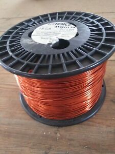18 AWG Copper Magnet Wire - 10 lb spool 1900 ft Magnetic Coil Winding