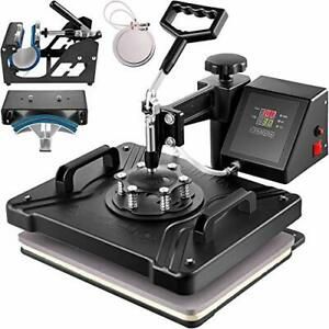 Heat Press Machine 12&#034;x15&#034; T-Shirt Combo Digital Multifunctional 5 in 1