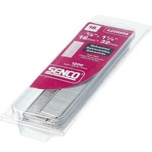 Senco A209809 1200pk Electro Galvanized Brads Variety 18Ga x 5/8&#034;-1/4&#034;