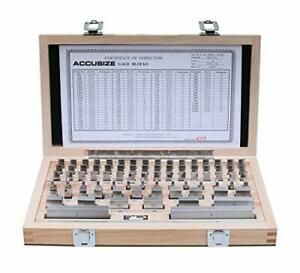 Accusize Industrial Tools 81 Pcs Steel Gauge Block Set Grade B P900-S581