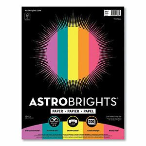 Astrobrights Paper,8.5x11,Trp,500/Pk 91665