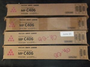 Qty(1) Genuine Ricoh Savin Lanier Print Cartridge MAGENTA MP C406 842093 MP C306