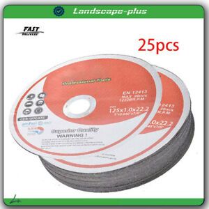 25 Pack 5&#034;x.040&#034;x7/8&#034; Cut-off Wheel - Metal &amp; Stainless Steel Cutting Discs