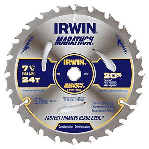 10 Pack - C3 Marathon Circular Saw Blade, Carbide Tipped, 24-TPI, 7-1/4-In.