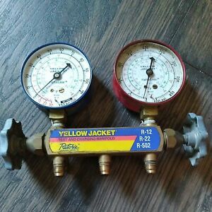 Yellow Jacket Test And Charging Manifold R-12, R-22, R-502 Ritchie Engineering