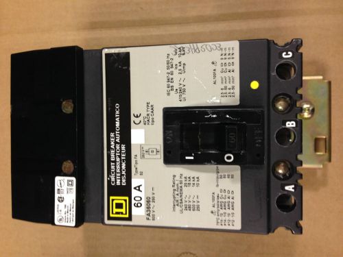 Square d fa36060 i-line circuit breaker. schneider. tested &amp; ready to use. for sale