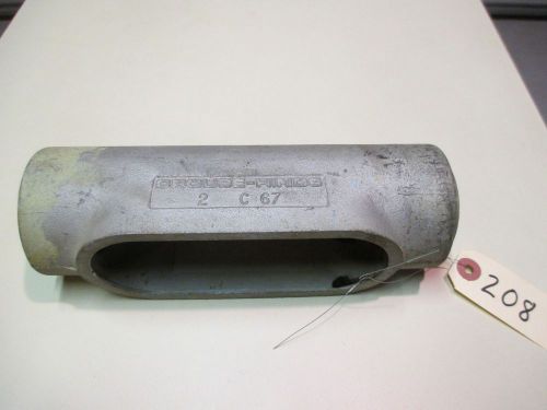 Crouse hinds 2&#034; conduit outlet body c67 #208 for sale