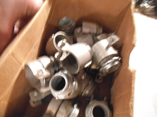 Appleton 7481v 1/2&#034;  mall iron box connector *lot of 16*ac/ fmc .937 - .750 -new for sale