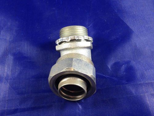 Conduit connector 3/4&#034; 45 degree steel non insulated for sale