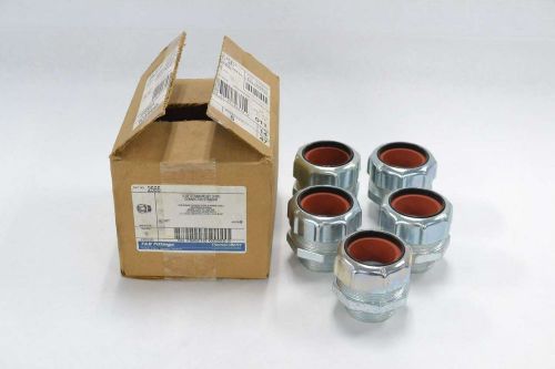 LOT 5 NEW THOMAS&amp;BETTS 2565 1-1/2IN STRAIN RELIEF CONDUIT CORD CONNECTOR B354595