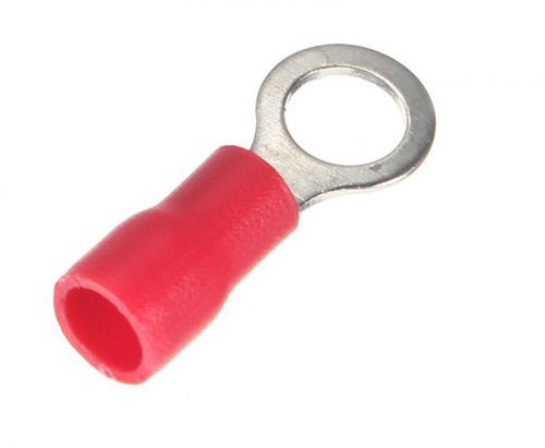 Pro 12x red insulated ring crimp connectors terminal electrical butt cable wire for sale