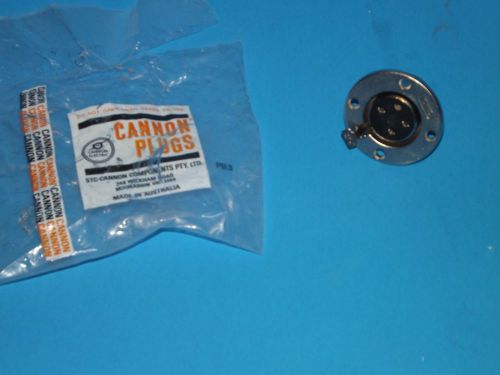 Itt cannon amphenol plug 4 prong nip straight socket look! for sale