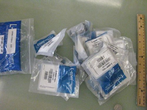 12 pieces l-com plug connector p/n dmb601mf  htf new for sale