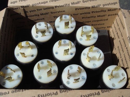 Hbl2621 hubbell connectors 2p3w, 30a 250v lot of 10 for sale