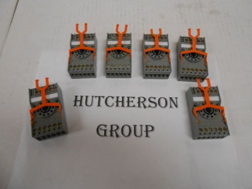 Releco relay sockets , lot of 6 , cs-11 , new for sale