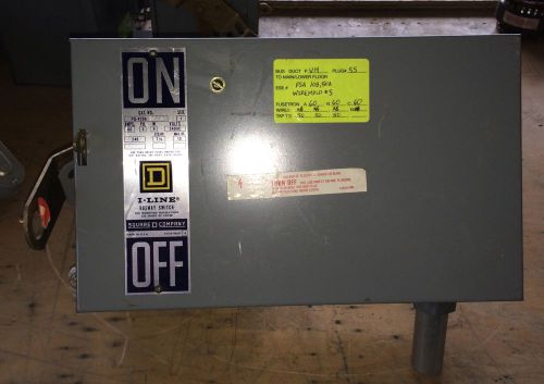 Square D I-Line Busway Switch PQ-4206G 60 Amp 240 Volt 3 Phase Series 1