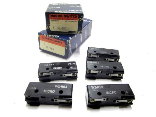 Lot (5) honeywell micro switch no. wz-r53 for sale